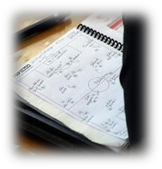 Notebook and working diagrams