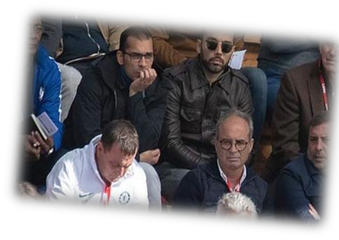Reda Hammache in the stands